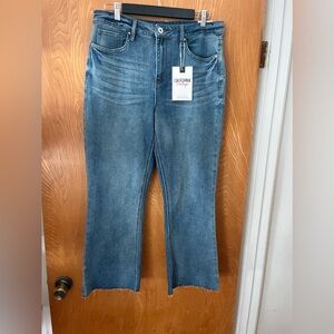 California Vintage Blue Flare & Wide Leg Jeans with High-Rise Waist 13